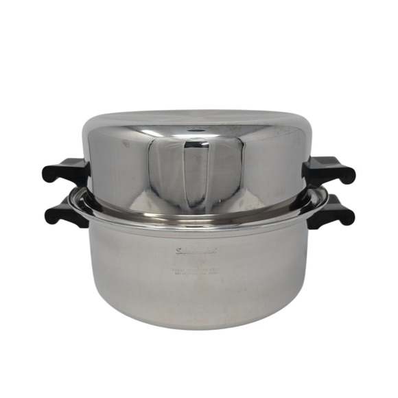 Saladmaster 5Qt Stock Pot Dutch Oven Five Star TP304S Stainless Steel Dome Lid - Picture 1 of 15
